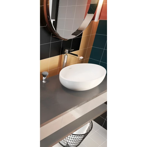 Раковина накладная Sanita Luxe Ringo Cut RNGSLWB01C