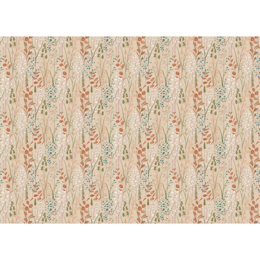 Обои флизелиновые Grandeco Karuna оранжевые A 76201 1,06х10,05 м