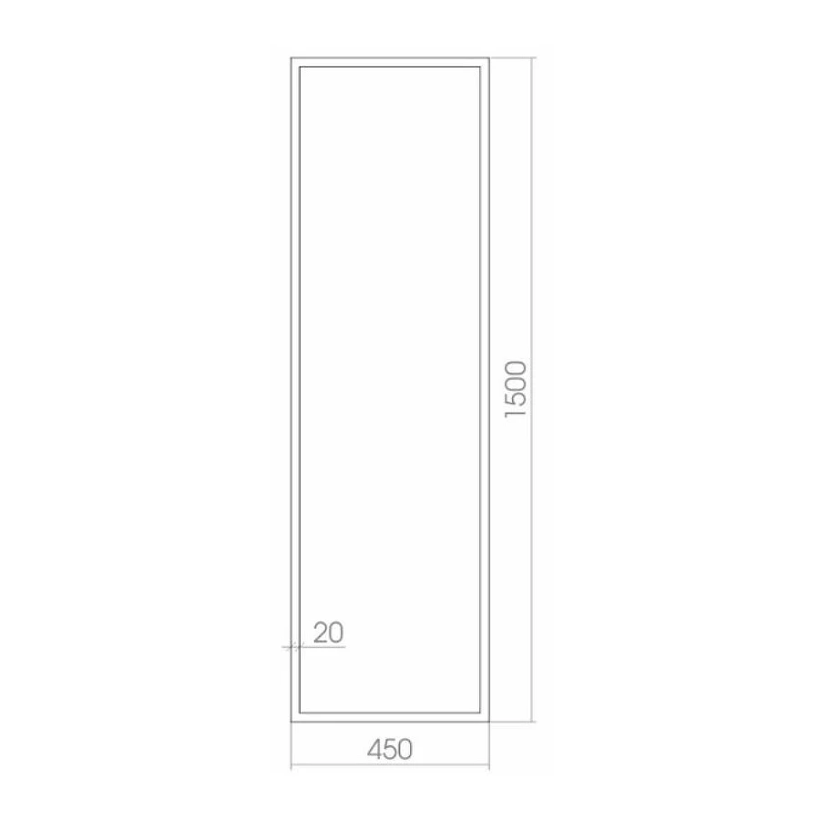 Зеркало Creto Effetto 15-4501500E 45x150 см