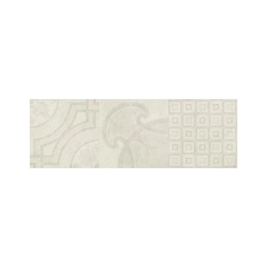 Керамическая плитка Porcelanite Dos 9515 Rev. Blanco rect. decor 90х30 см