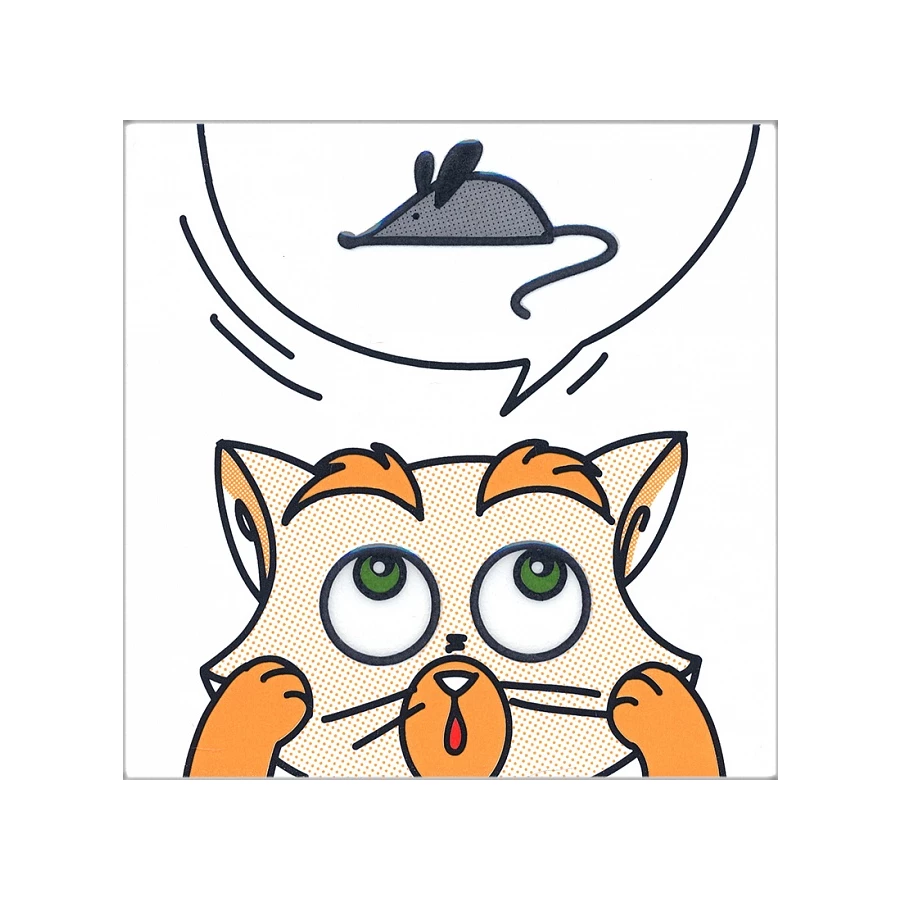 Декор Kerama Marazzi Кошки-Мышки Мышка NT\A132\5009 20х20 см