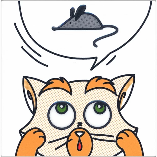 Декор Kerama Marazzi Кошки-Мышки Мышка NT\A132\5009 20х20 см