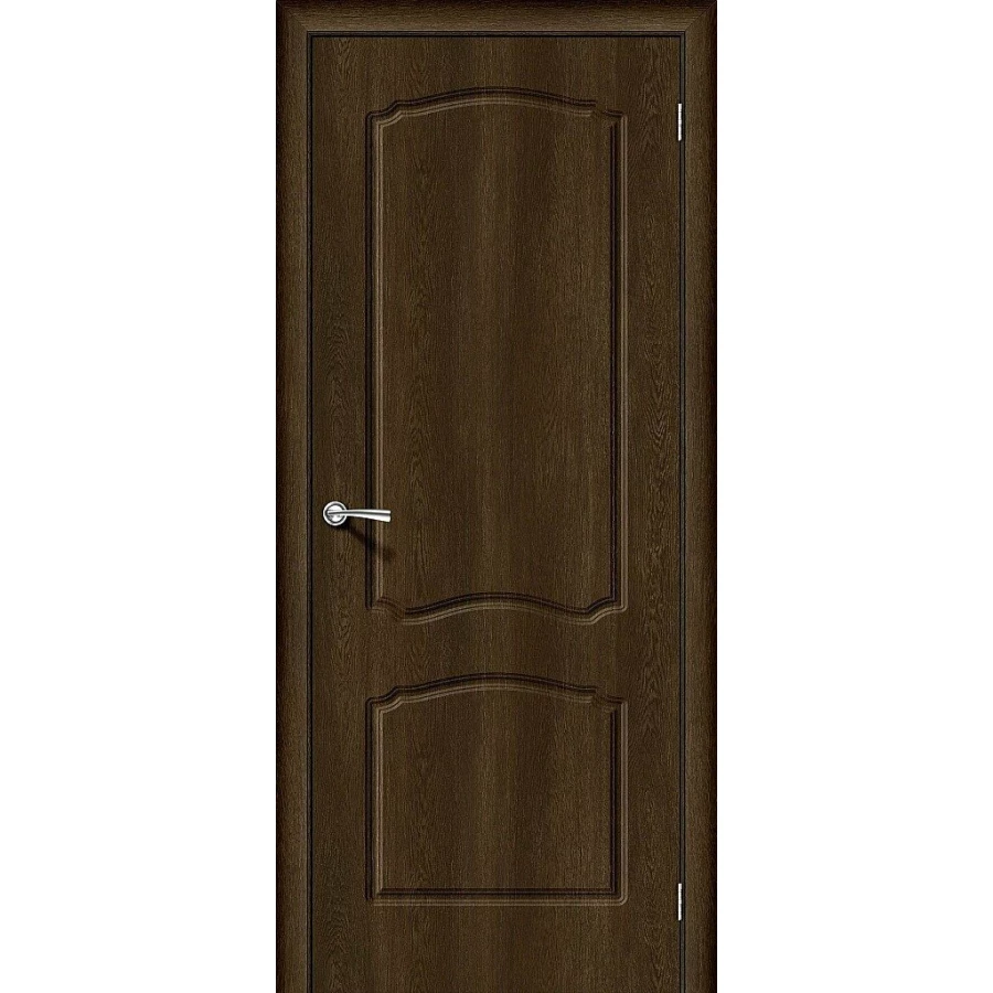 Межкомнатная дверь Bravo Альфа-1 200x70 винил Start полотно глухое цвет Dark Barnwood