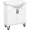 Тумба под раковину Runo Марсель 65 белая под умывальник Классик 65 00-00001200