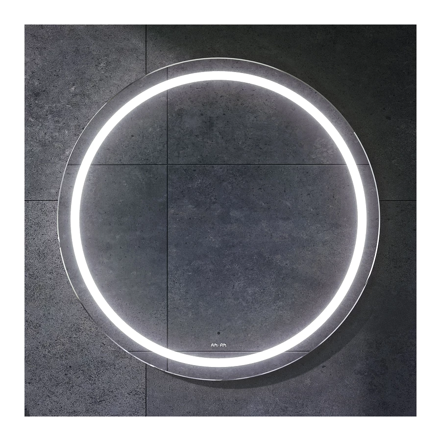 Универсальное зеркало Am Pm X-Joy с контурной LED-подсветкой ИК сенсором круглое M85AMOX0801WG 80 см