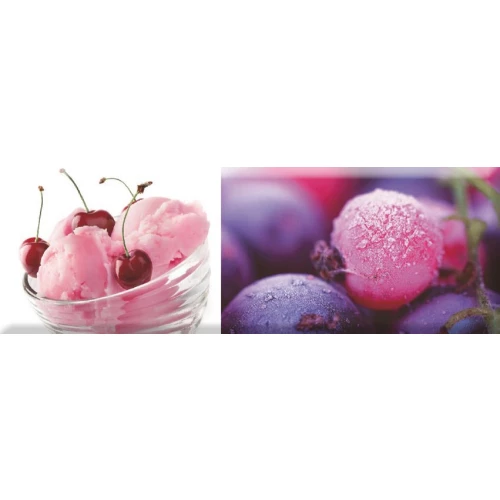 Плитка настенная Absolut Keramika Monocolor Decor Candy Fruits 01 глянцевая розовая AK0912 30х10 см