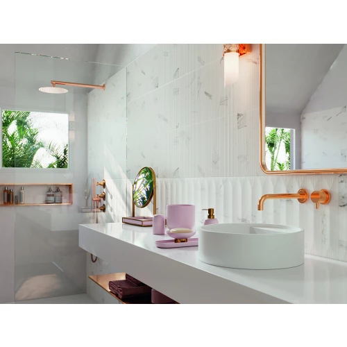 Керамическая плитка Vilar Albaro Calacata liso mate 30х7,5 см