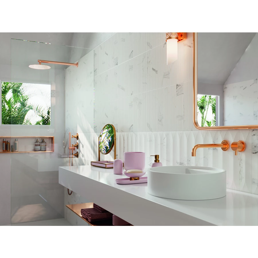 Керамическая плитка Vilar Albaro Calacata liso mate 30х7,5 см