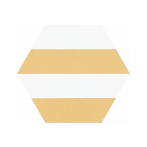 Керамогранит Codicer Hex. Porto Capri Yellow желто-белый 25x22 см