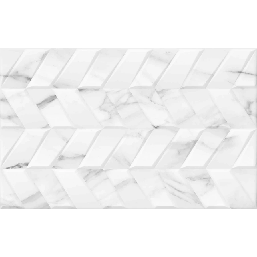 Плитка настенная Gracia Ceramica Нова низ 02 матовая белая 010100001572 40х25 см