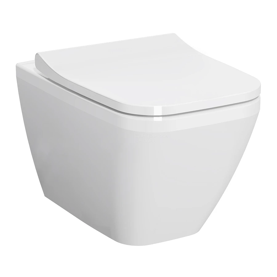 Подвесной унитаз Vitra Integra Square безободковый 7082B003-0075 54 см