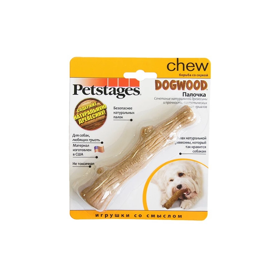 Игрушка для собак Petstages Dogwood палочка деревянная малая 217YEX 16 см