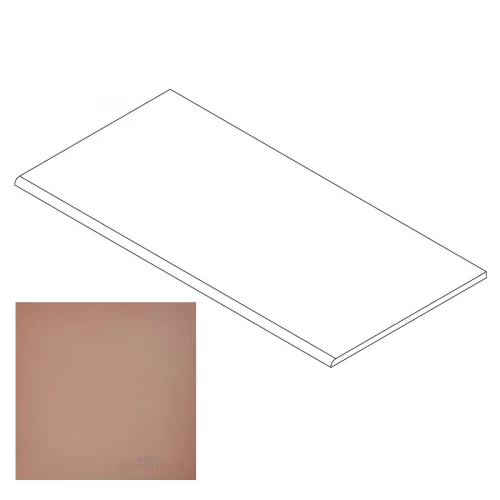 Ступень Грани Таганая Профи с завальцовкой умбра матовая GT047M 120х29,5 см