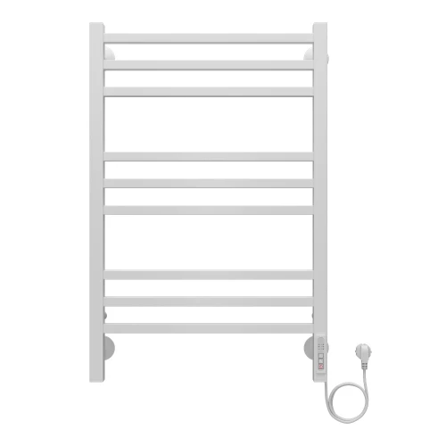 Полотенцесушитель электрический Azario Ancona квадрат 9 секций тен справа белый AZ71858W 50x80 см