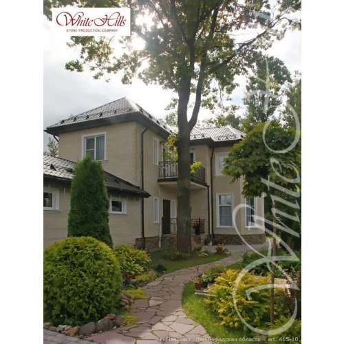 Искусственный камень на фасад White Hills Монте Кьяро 465-10 19x9,5х0,8-1,0 см