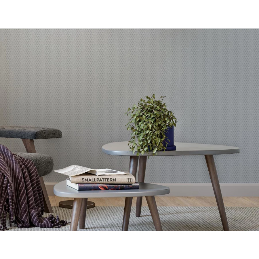 Обои флизелиновые Palitra Home Small pattern HomeColor серые HC72338-46 1,06х10,05 м