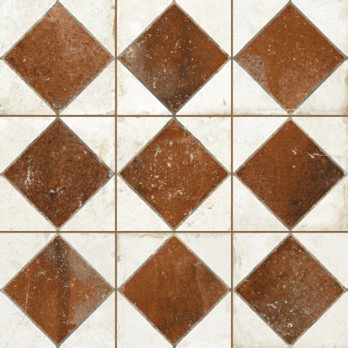 Плитка напольная Peronda FS Arles Brown LT матовая бело-коричневая 0100531650 33x33 см