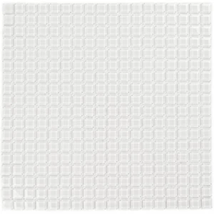 Мозаика Bonaparte Стеклянная мозаика Super white 15х15 глянцевая белая 30х30 см