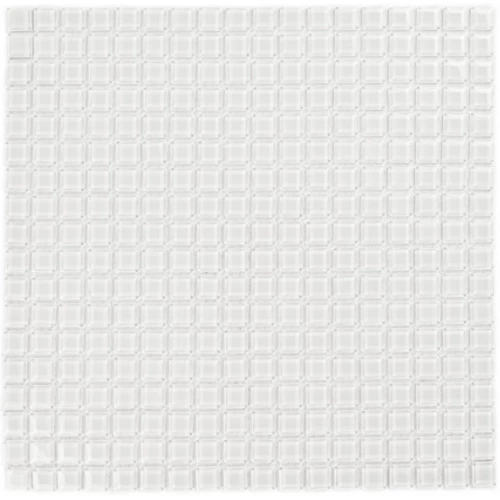 Мозаика Bonaparte Стеклянная мозаика Super white 15х15 глянцевая белая 30х30 см