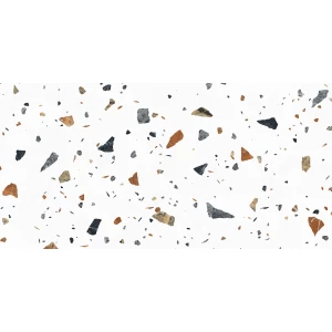 Керамогранит Laparet Terazzo Bianco карвинг матовый цветной 120х60 см