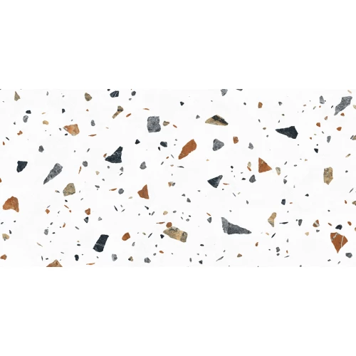 Керамогранит Laparet Terazzo Bianco карвинг матовый цветной 120х60 см