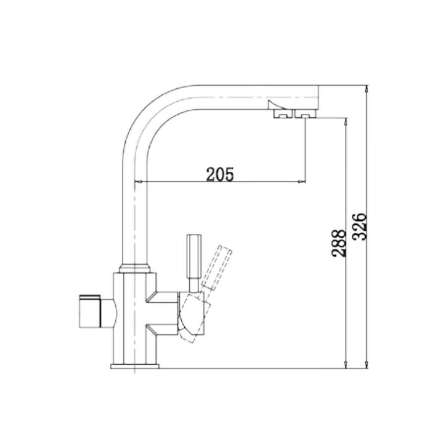 Смеситель для кухонной мойки Kaiser Decor 40144-9 черный