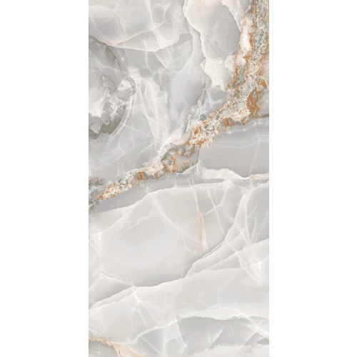 Керамогранит A-Ceramica Onyx Grey High Glos 7 mm глянцевый серый 120х60 см