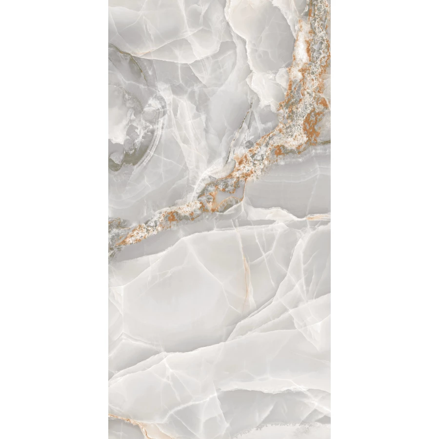 Керамогранит A-Ceramica Onyx Grey High Glos 7 mm глянцевый серый 120х60 см