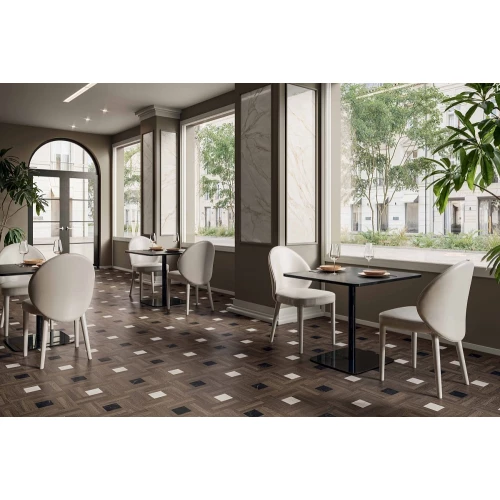 Керамогранит Versace Leatherwood Chesterfield Ebony Nat 3D R матовый коричневый PF60020119 60х60 см