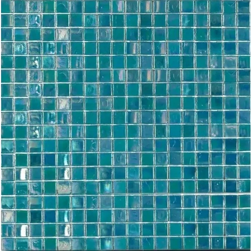Стеклянная мозаика Art&Natura Classic Glass Fernanda 3 15x15 глянцевая бирюзовая fernanda3 29,5x29,5 см