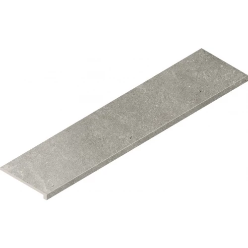 Ступень фронтальная из керамогранита Italon Аура Стоун Грэй матовая серая 620070003170 120х33 см