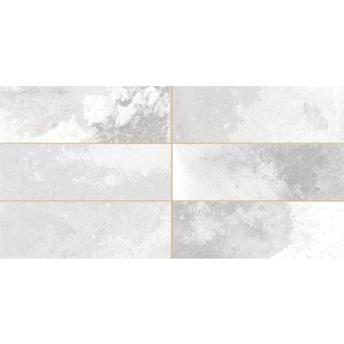 Плитка керамическая Peronda Фс Традитион Брицк Силвер / Fs Tradition Brick Silver глянцевая серая 30897 40х20 см