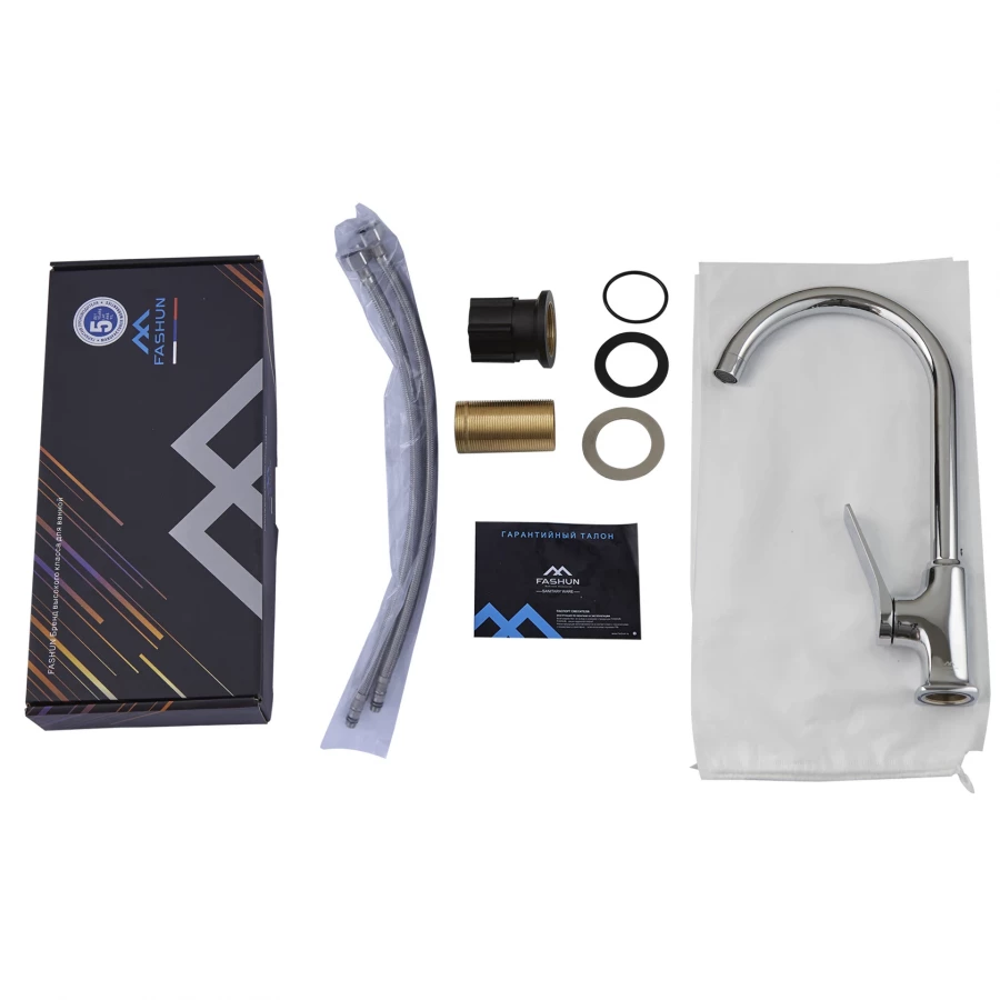 Смеситель Fashun для кухни хром A4086