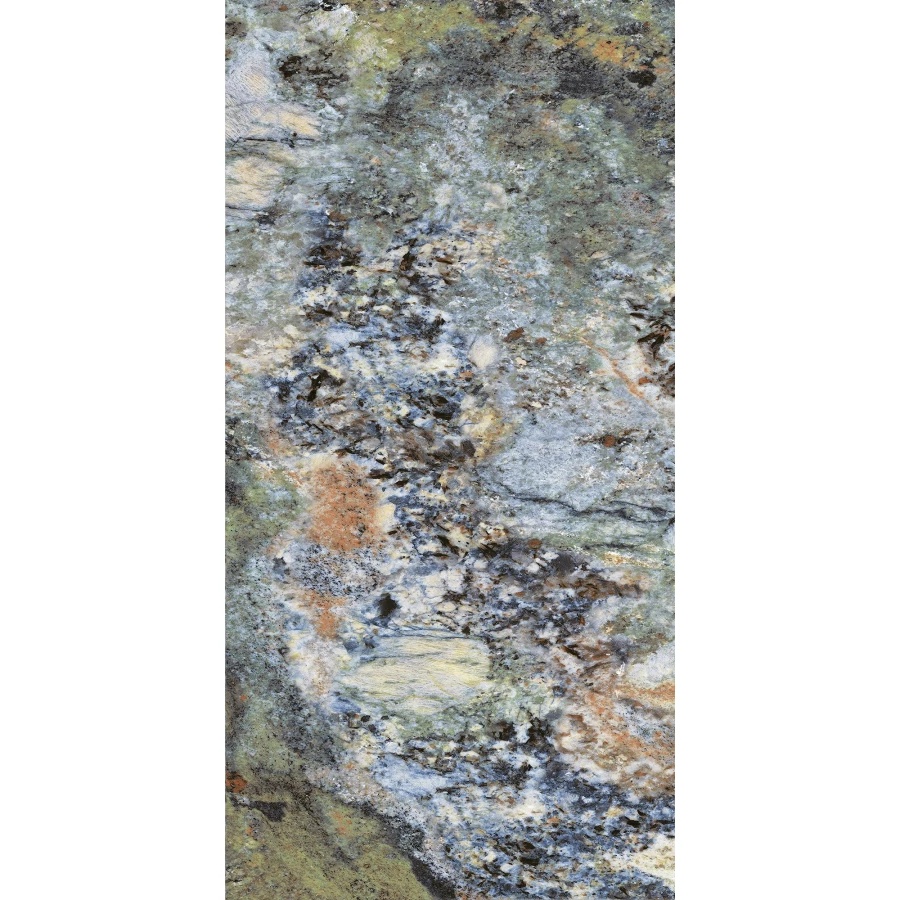 Керамогранит Global Tile Medusa Мультиколор глянцевый голубой GT120609100PGR 120х60 см