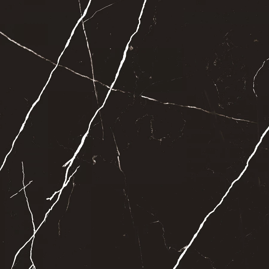 Керамогранит A-Ceramica Rud Black High Glos 9 mm глянцевый черно-белый 60х60 см