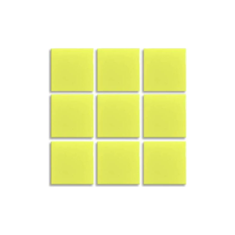 Стеклянная мозаика Trend Vitreo на пленке 2x2 глянцевая желтая 201* 31,6х31,6 см