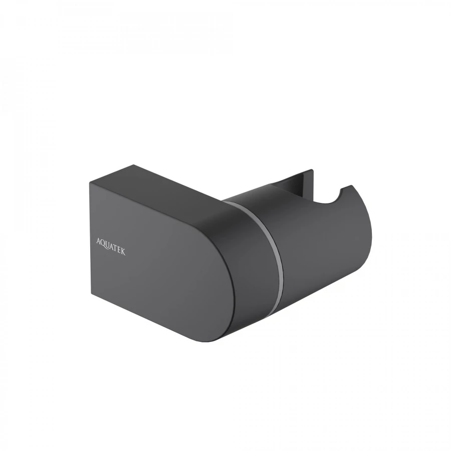 Держатель ручного душа Aquatek матовый черный AQ2406MB