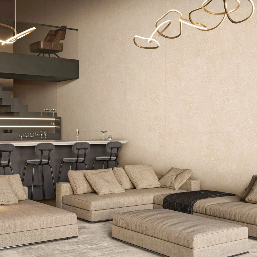 Керамогранит Neodom Stone Egypt Crema Decor Matt Shape матовый бежевый N40036 120х60 см