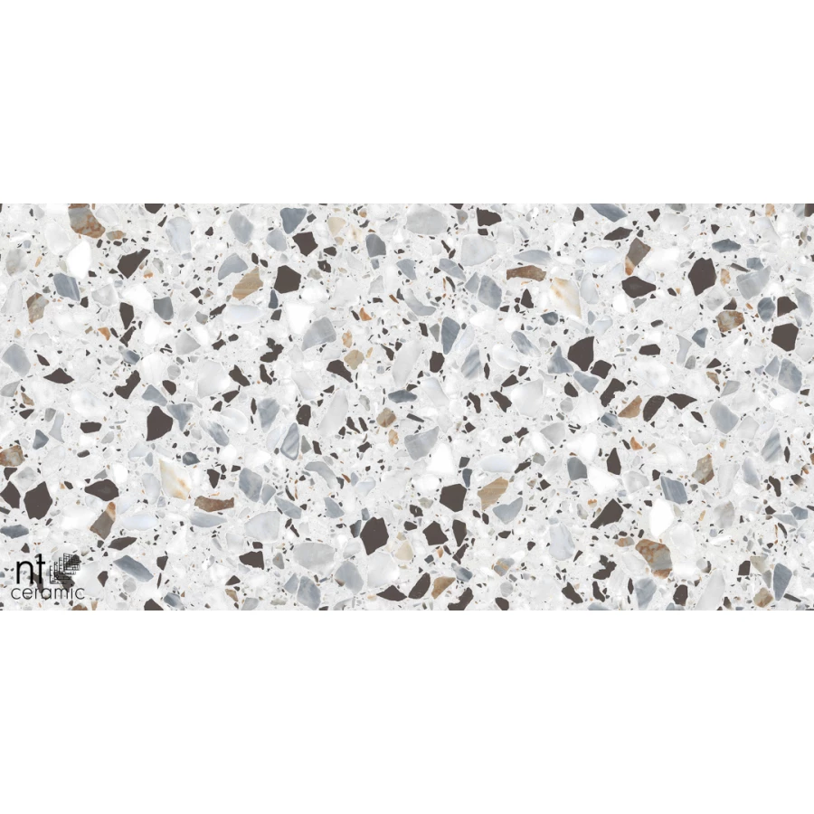 Керамогранит NT Ceramic Terrazzo White Матовый NTT99606 120х60 см