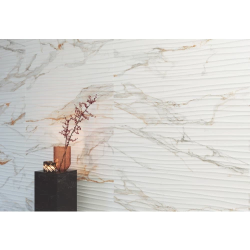 Плитка настенная Museum Peronda Пралине Голд Десор Сп / Praline Gold Decor Sp белая 34677 100х33,3 см