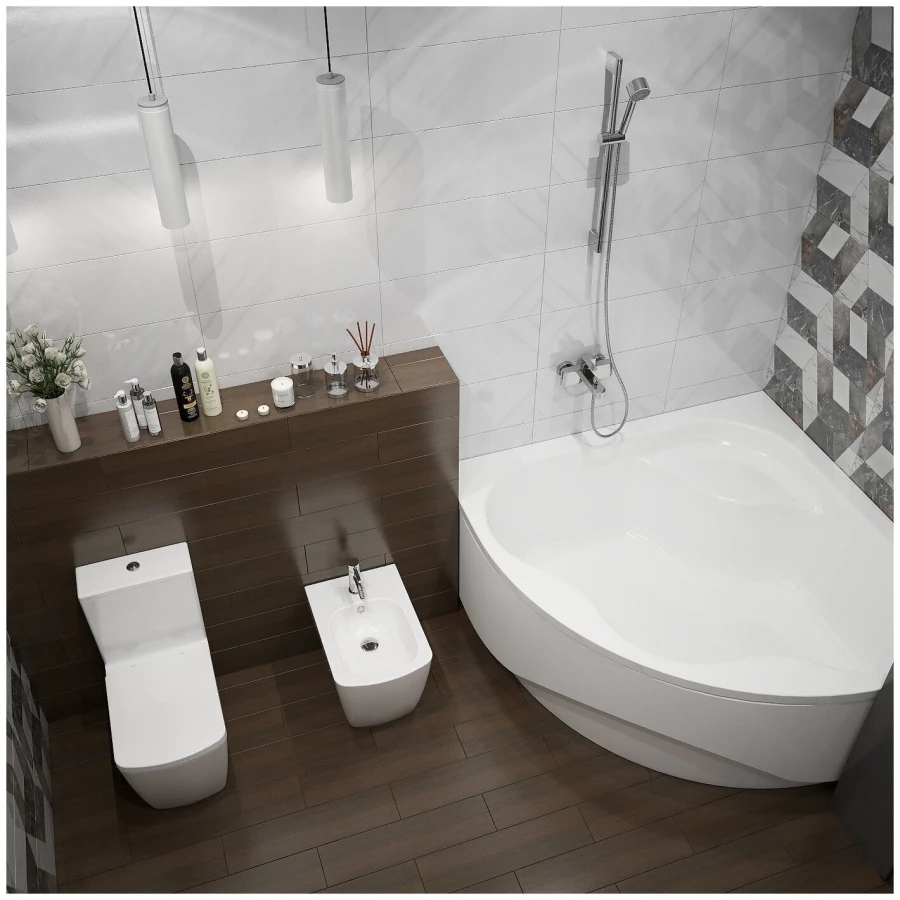 Унитаз с биде Lavinia Boho Aveo Rimless 21030005 (комплект 2 в 1)