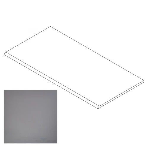 Ступень Грани Таганая Профи с завальцовкой антрацит матовая GT005M 120х29,5 см