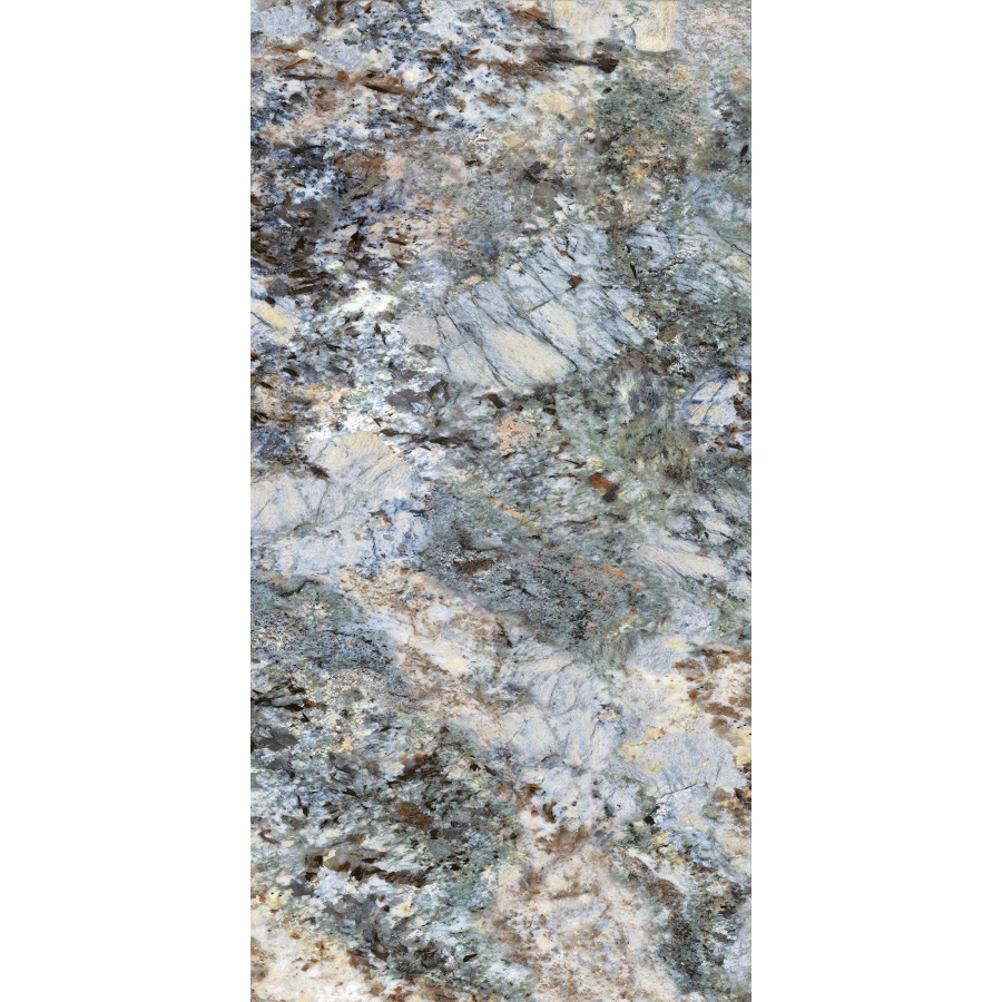 Керамогранит Global Tile Medusa Мультиколор глянцевый голубой GT120609100PGR 120х60 см