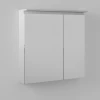 Шкаф зеркальный Briz City навесной глянцевый белый 232 01-10080-00 00 БЕЛ 80 см