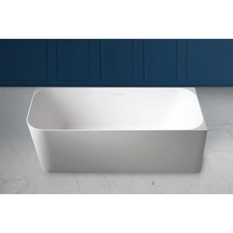 Ванна из искусственного камня Abber Stein белая матовая AS9621-1.7 R 170x75 см