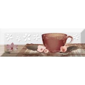 Декор Absolut Keramika Monocolor Tea 02 A Fosker 30х10 см