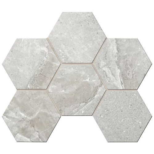 Мозаика Estima Kailas KA01 Hexagon неполированная 10 мм 35075 28,5х25 см