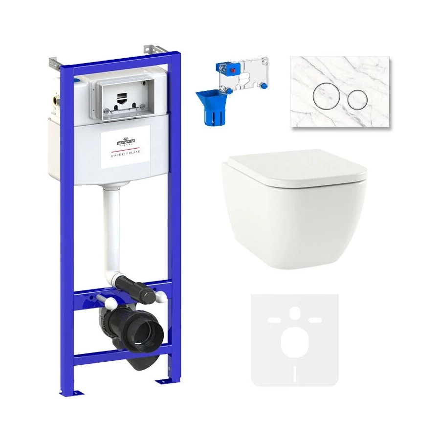 Унитаз Lavinia Boho Relfix One Rimless 75110136 (комплект 7 в 1)