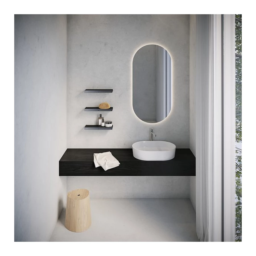 Полка Ravak Slim S 28 см хром черный X07P575 27,8х2,2 см