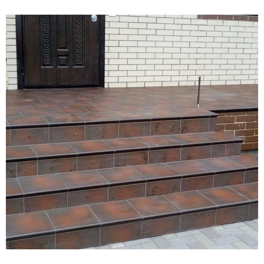 Капинос угловой Paradyz Semir Brown kapinos stopnica narozna NEW матовый коричневый 32,8х32,8 см